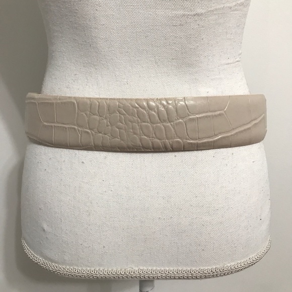 W. Kleinberg Embossed Crocodile Belt
